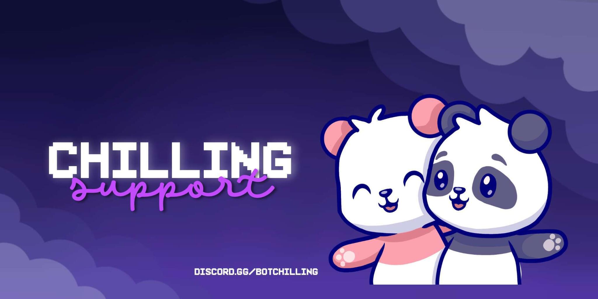 Discovery splash banner for Chilling Support Discord server