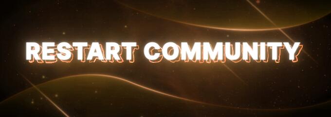 Discovery splash banner for 𝐑𝐞𝐬𝐭𝐚𝐫𝐭 𝐂𝐨𝐦𝐦𝐮𝐧𝐢𝐭𝐲 | 𝐑𝐎𝐊 Discord server