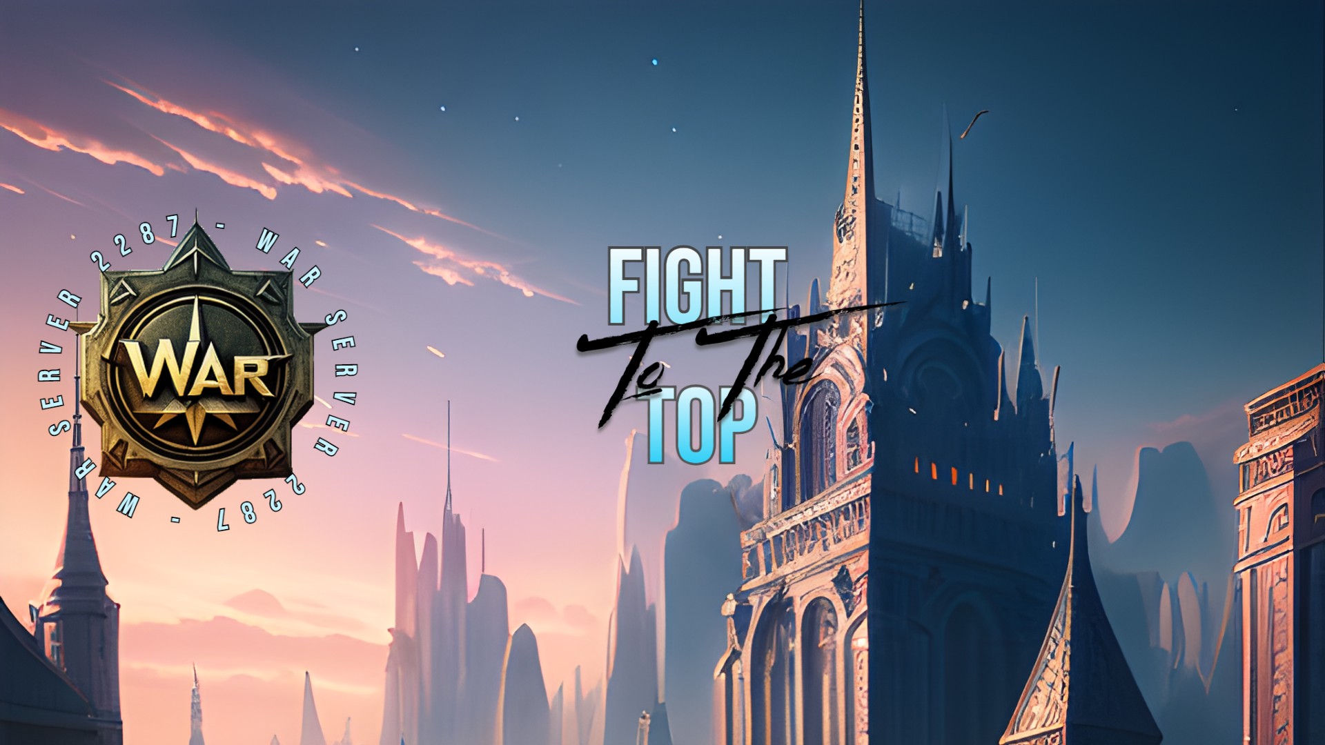 Discovery splash banner for Top War - Server 2287 Discord server