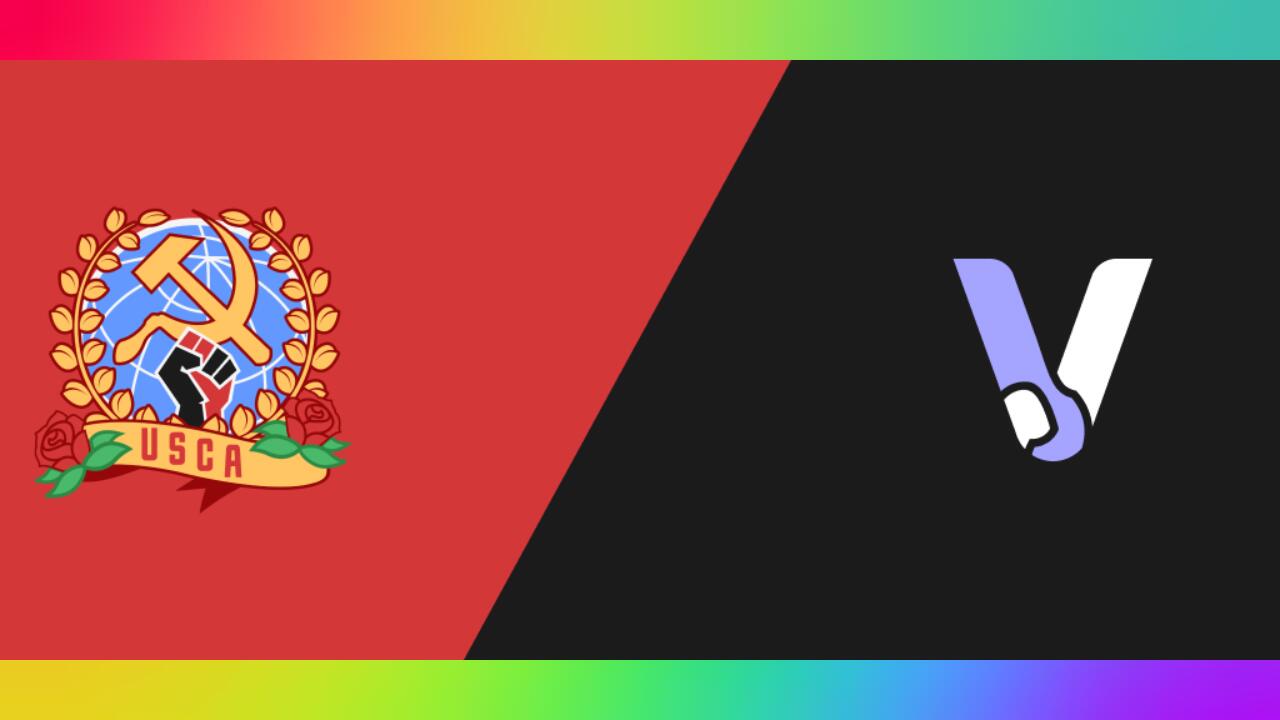 Discovery splash banner for United Socialists Communists & Anarchists (USCA) Discord server