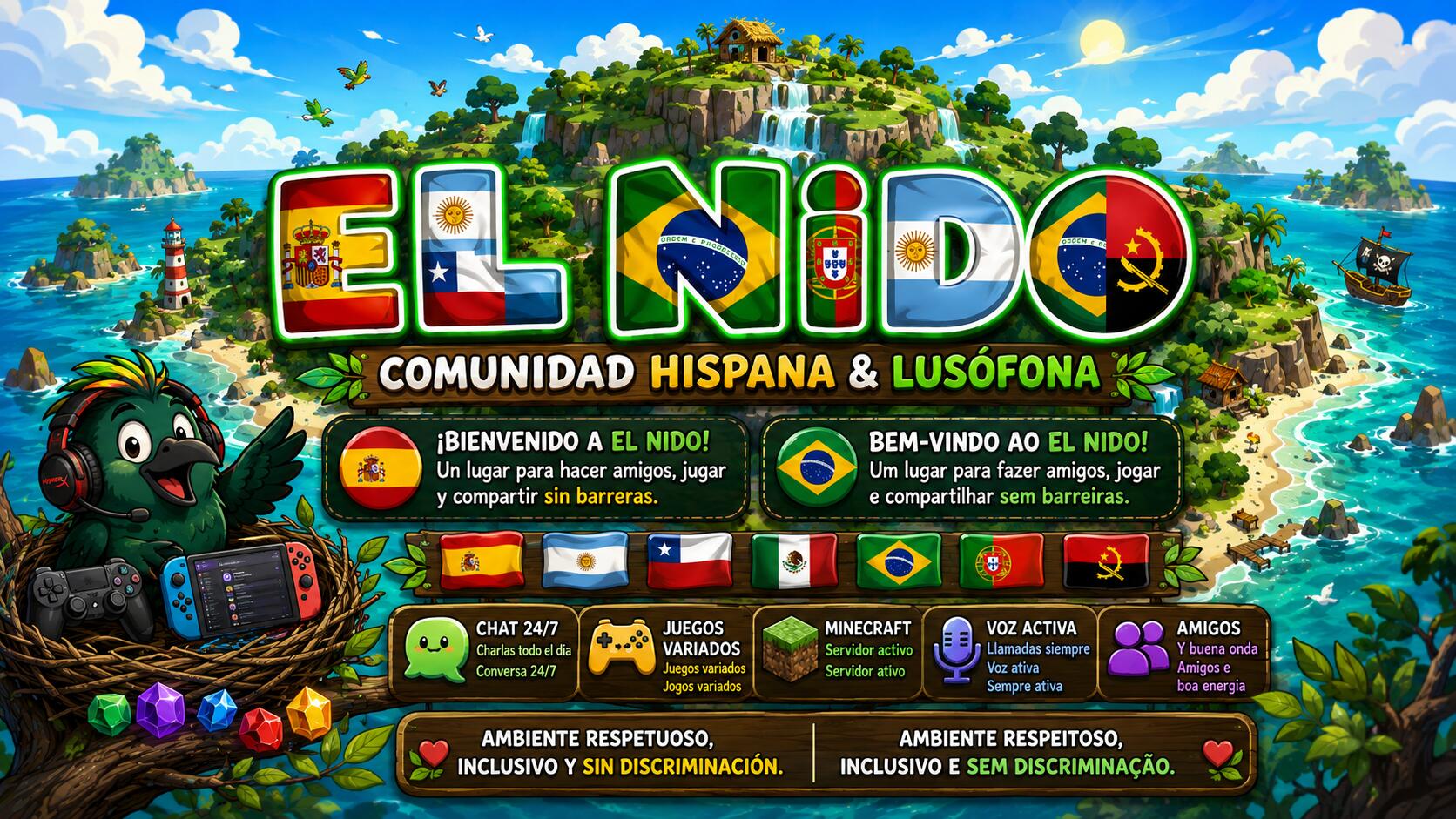 Discovery splash banner for El Nido Discord server