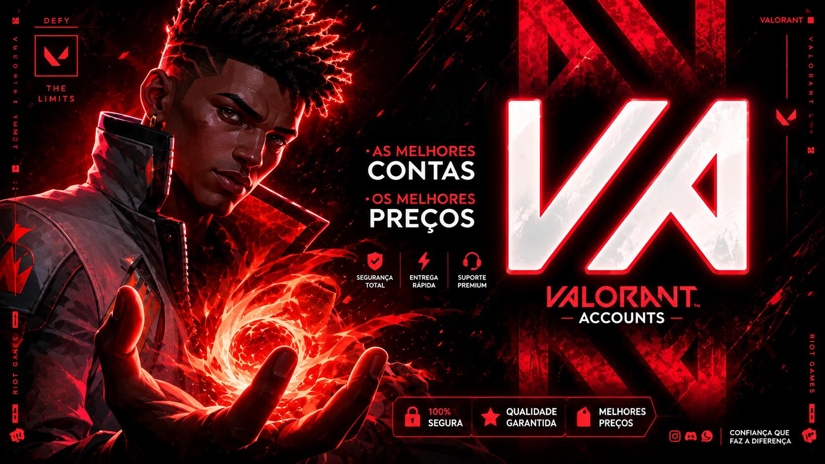 Discovery splash banner for Valorant Accounts Discord server