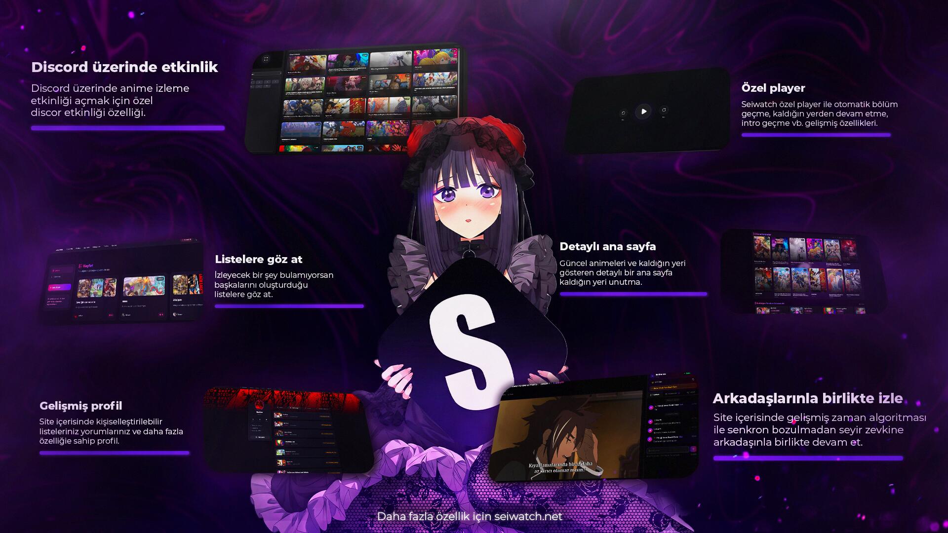Discovery splash banner for Seiwatch ィ Anime & Manga Discord server