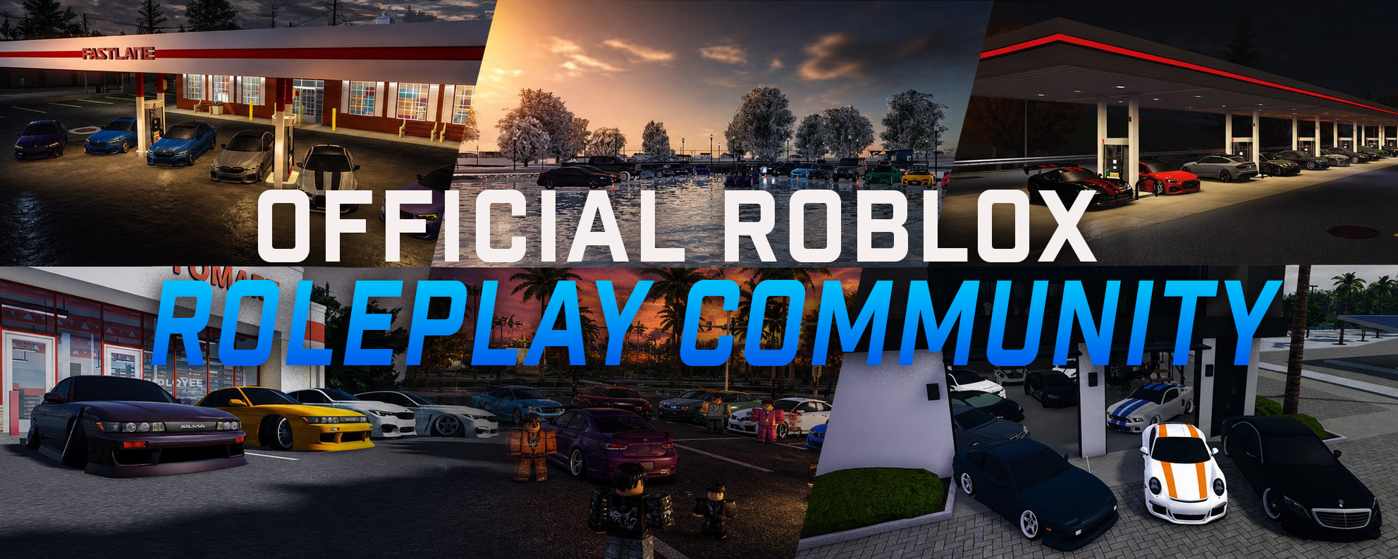 Discovery splash banner for Official Roblox Roleplay Community Discord server