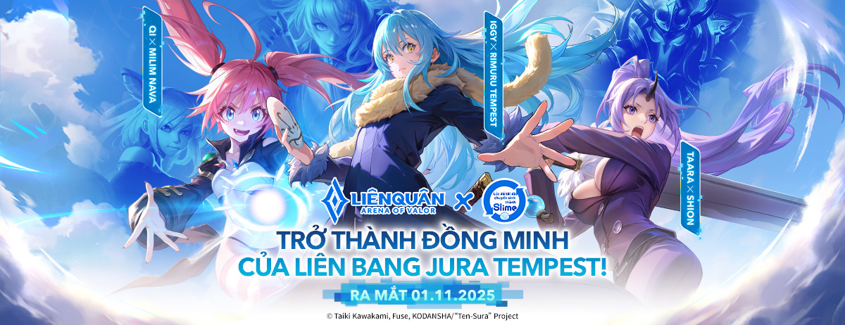 Discovery splash banner for Garena Liên Quân Mobile Discord server