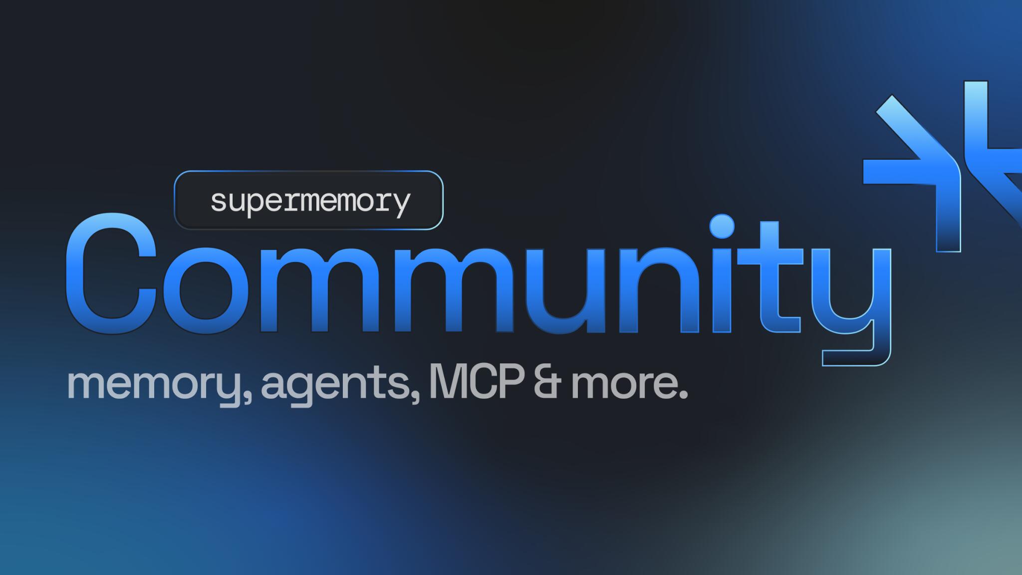 Discovery splash banner for supermemory Dev Hub Discord server
