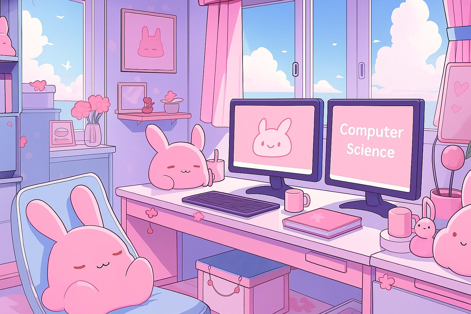 Discovery splash banner for Computer Science Girlies π©π» Discord server