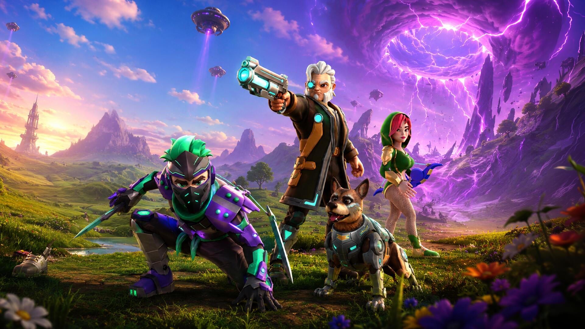 Discovery splash banner for Raid Rush Discord server