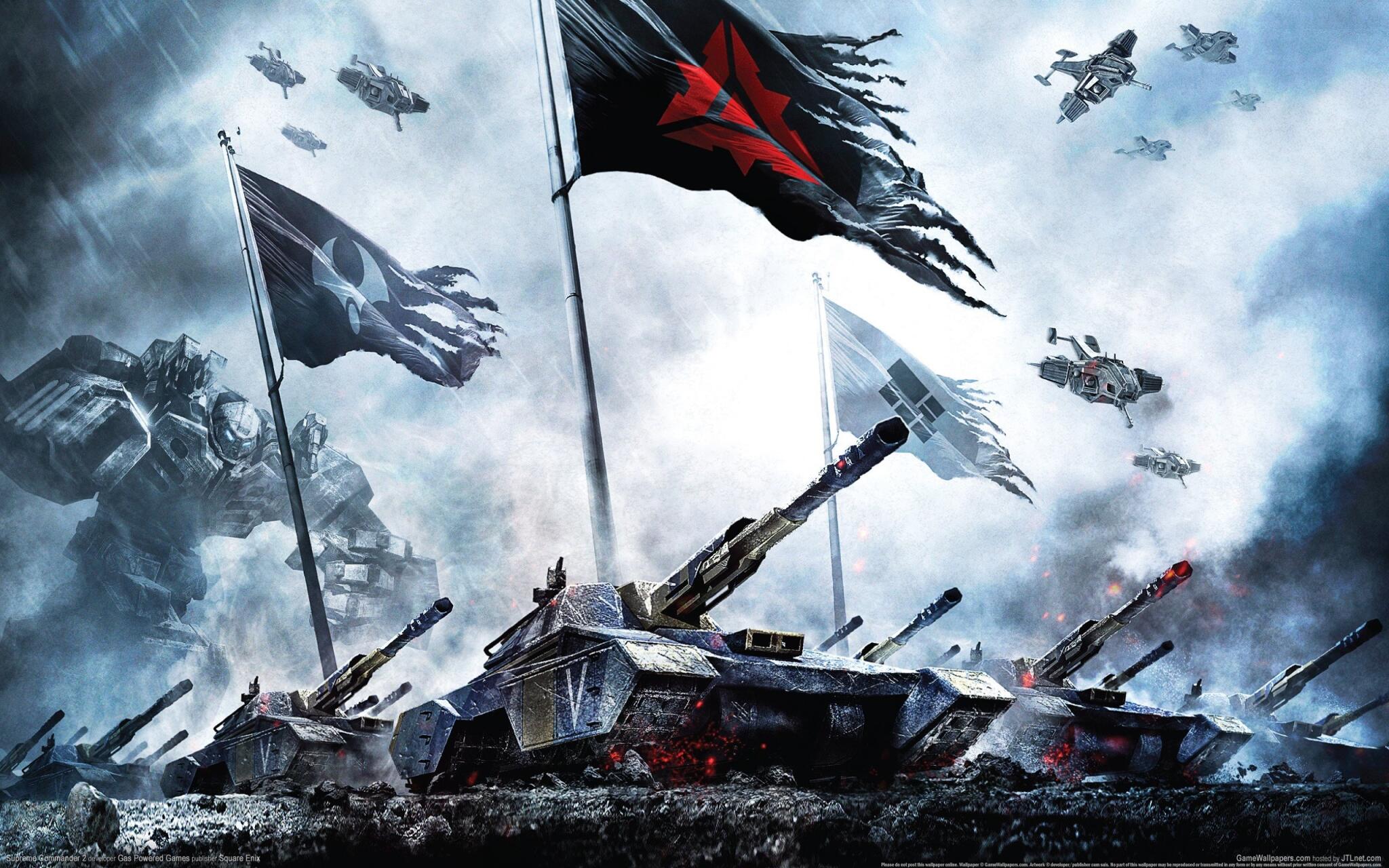 Discovery splash banner for Supreme Commander 2 Discord server