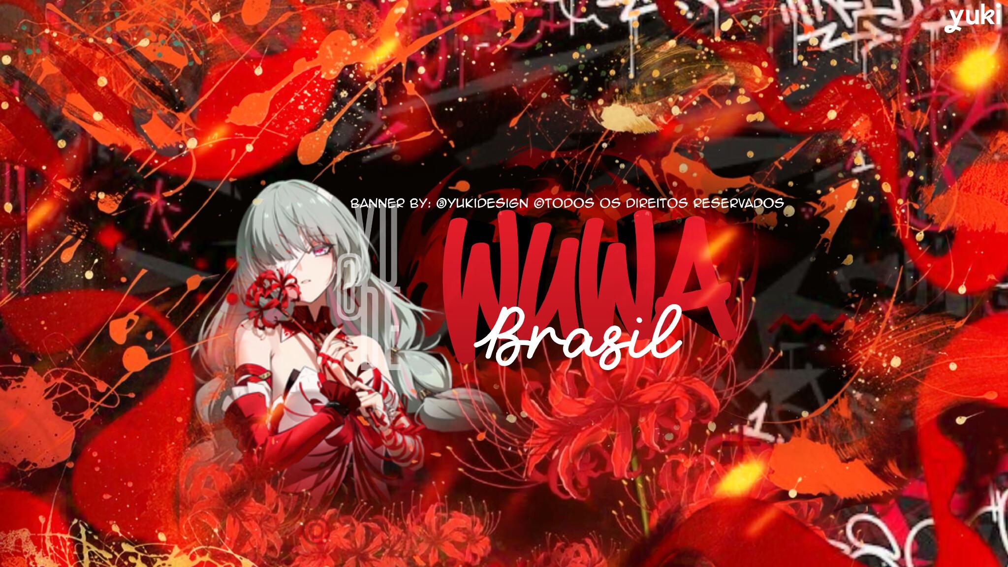 Discovery splash banner for Wuthering Waves Brasil Discord server