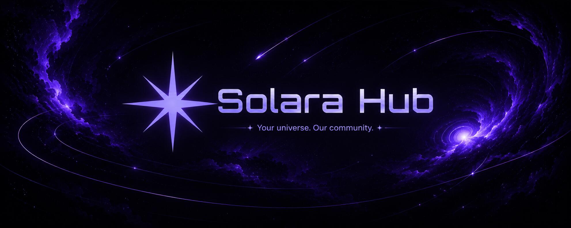 Discovery splash banner for Solara Hub & Samuraa1 Hub Discord server