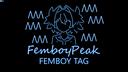 Discovery splash banner for 🔵 Femboy Peak 🔵 (Blue Femboy Tag) Discord server