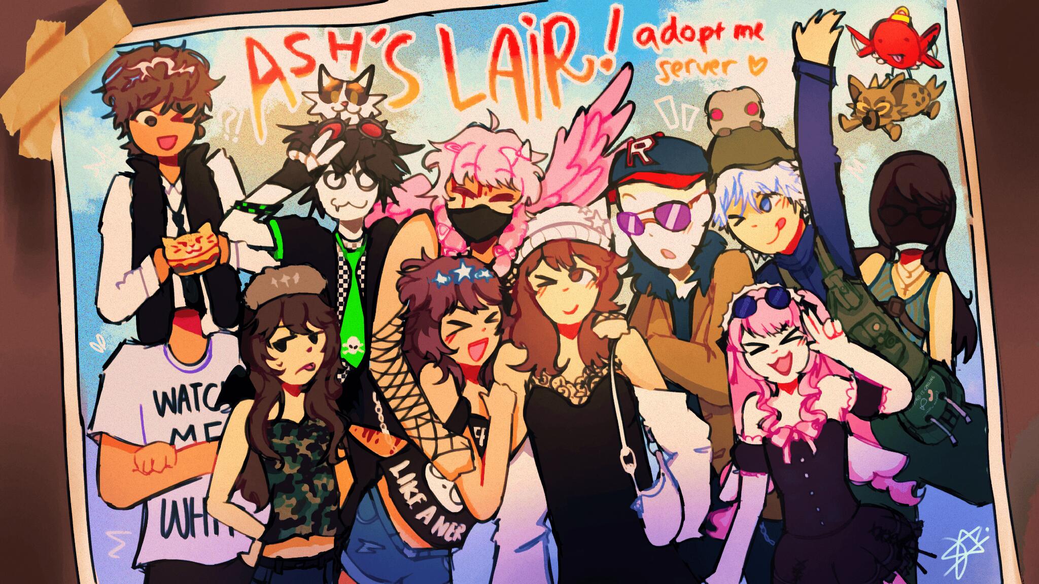 Discovery splash banner for Ash’s Lair Discord server