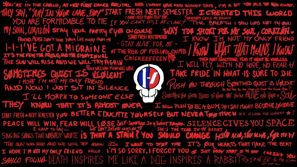 Discovery splash banner for twenty one pilots FRANCE Discord server