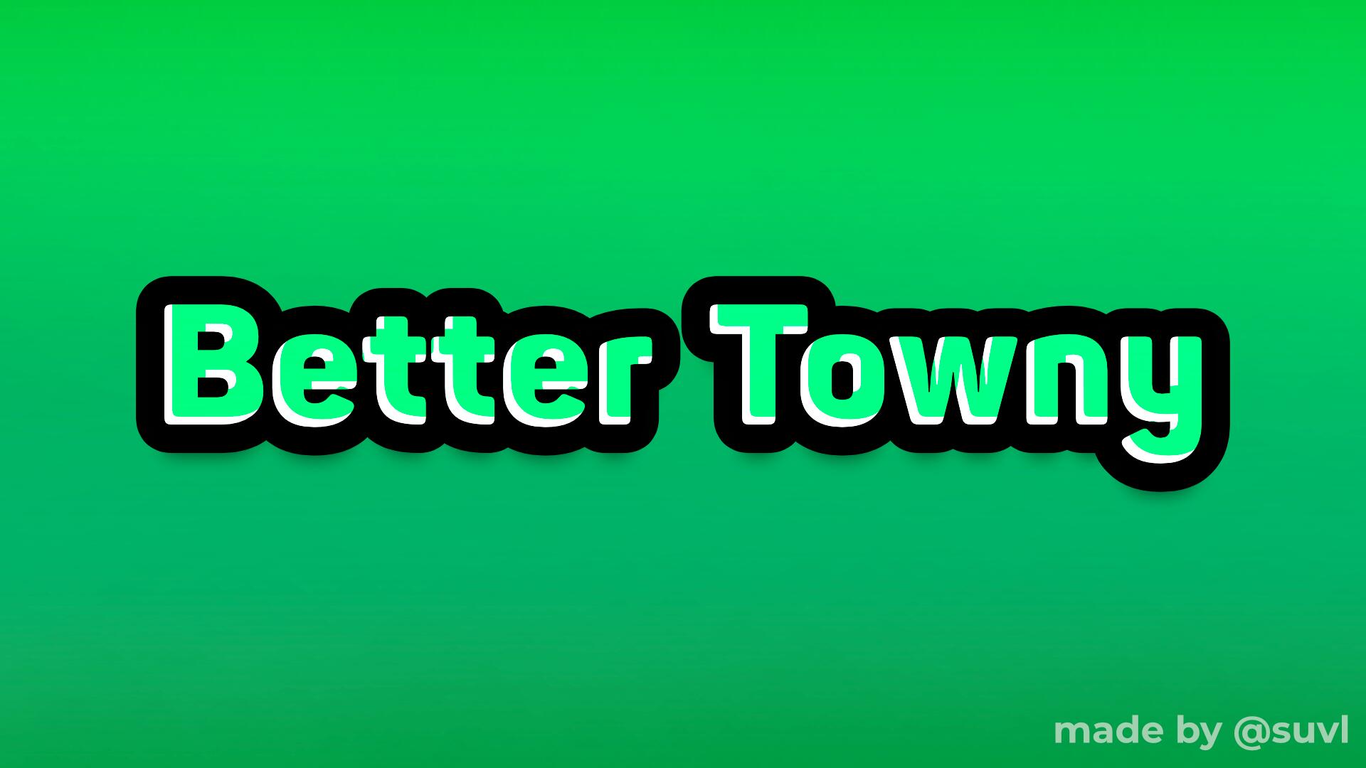 Discovery splash banner for Better Towny Discord server