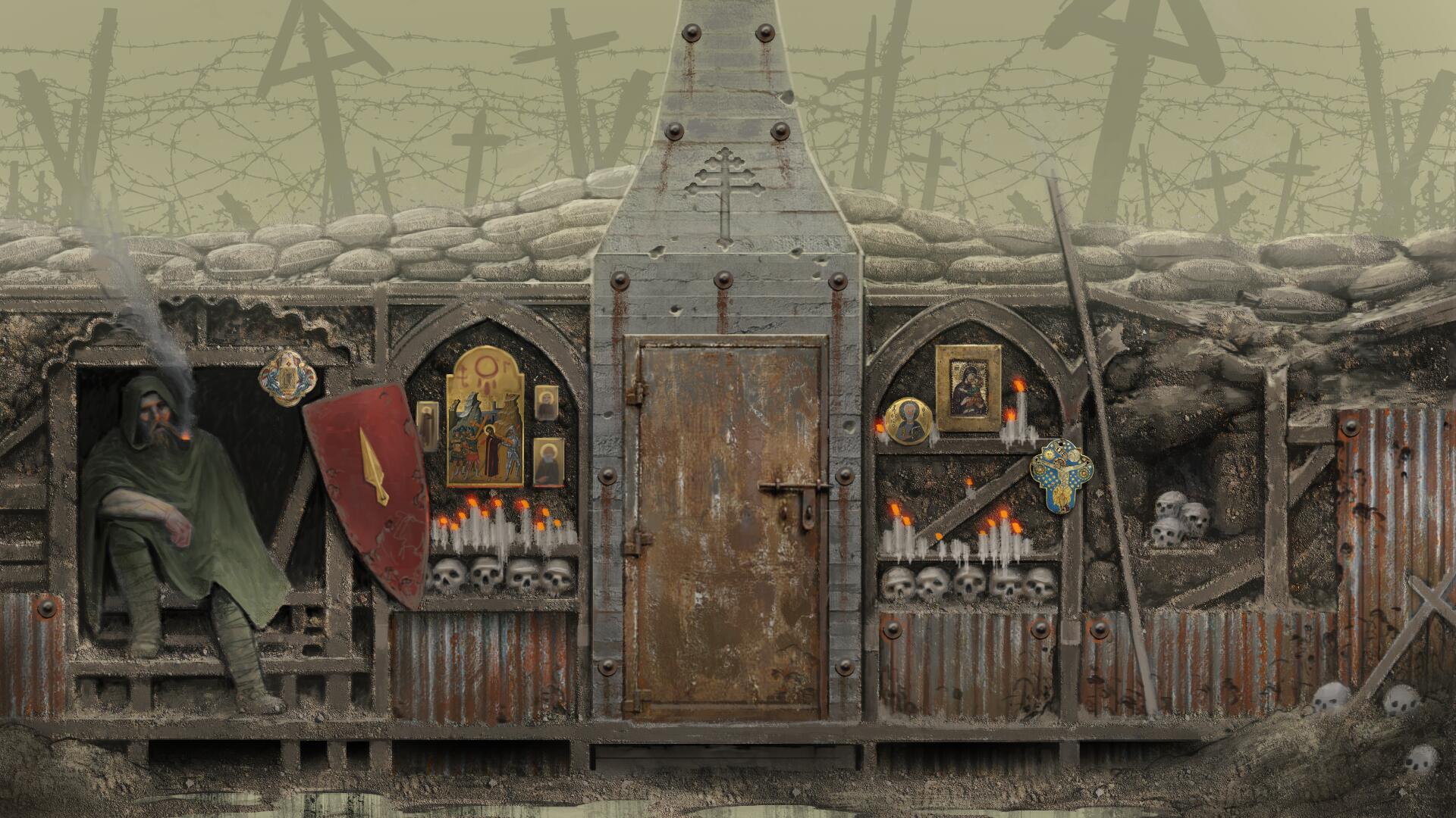 Discovery splash banner for Trench Crusade Discord server