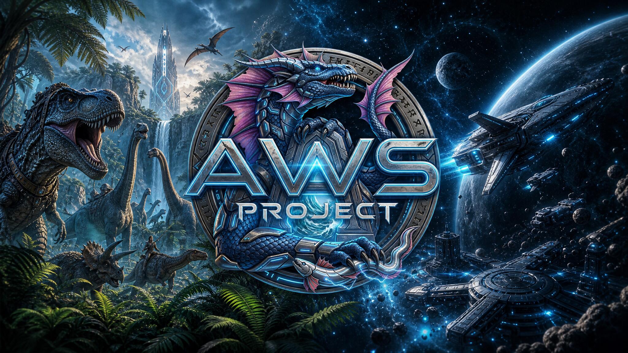 Discovery splash banner for AWS PROJECT Discord server