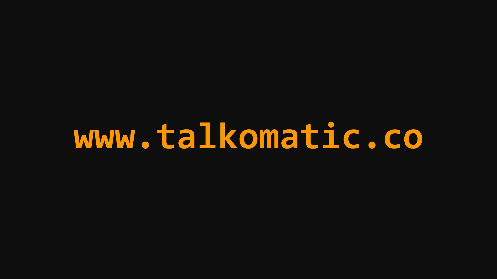 Discovery splash banner for Talkomatic Discord server
