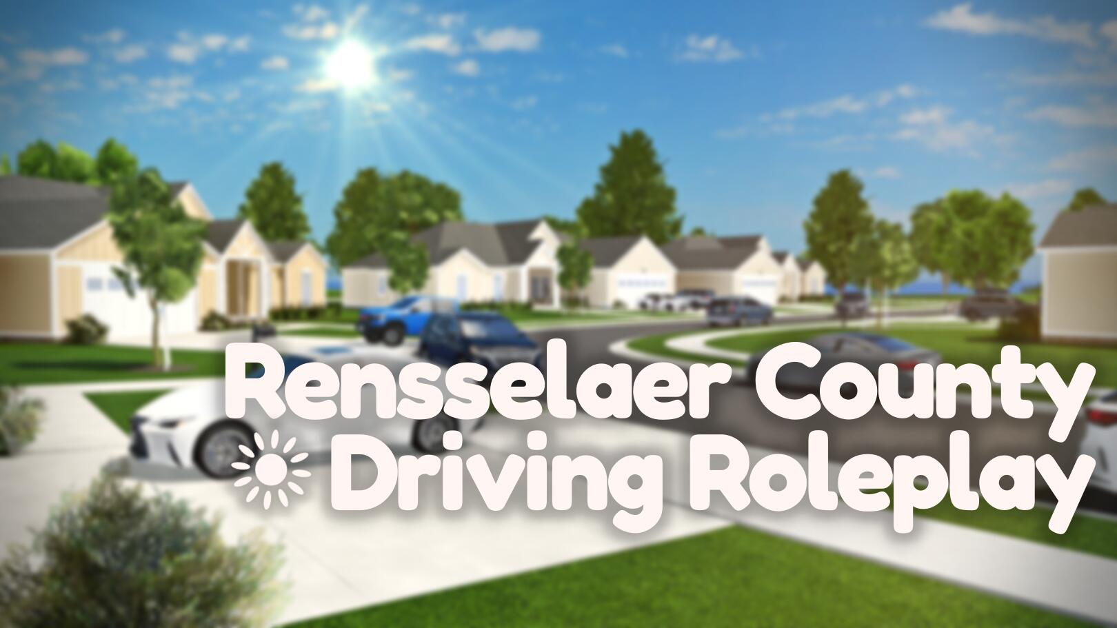 Discovery splash banner for Rensselaer County Driving Roleplay ☀ Discord server