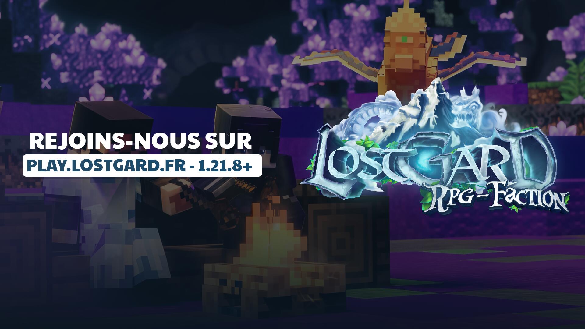 Discovery splash banner for Lostgard・Serveur Minecraft Discord server