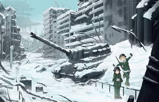 Discovery splash banner for Girls' Last Tour ✚. Discord server