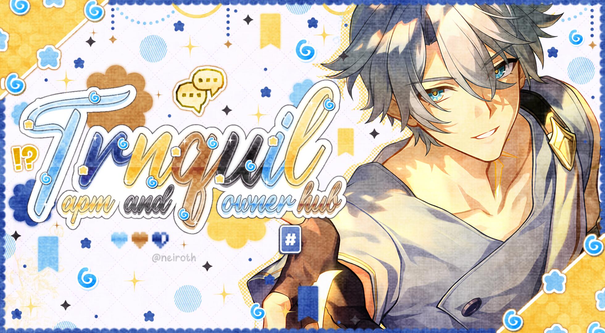 Discovery splash banner for trnquil 🌙゛ hub ✶ apm owner designer more (・⩊<)☆ Discord server