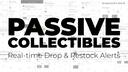 Discovery splash banner for Passive Collectibles Discord server