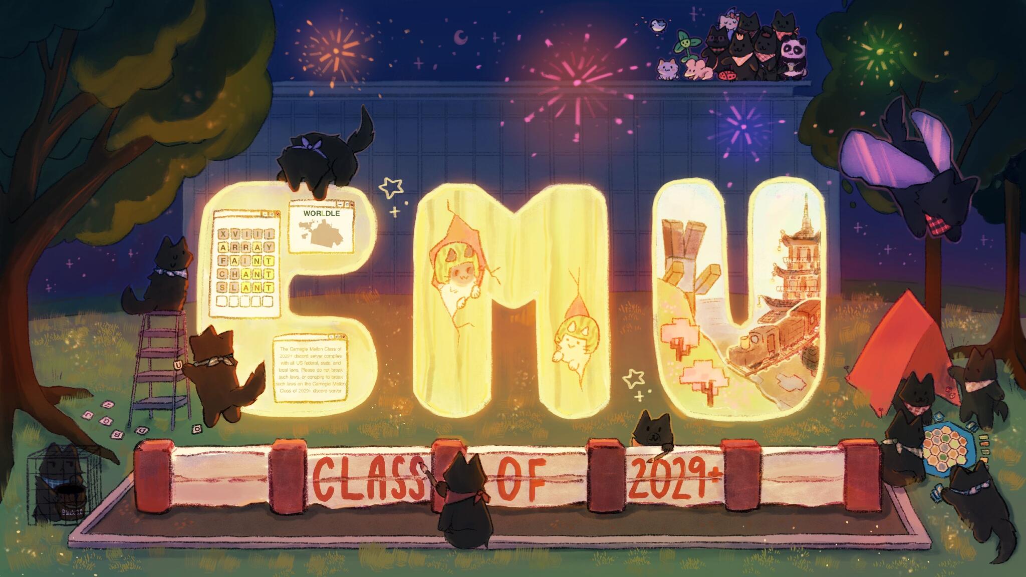 Discovery splash banner for CMU Class of 2029+ Discord server