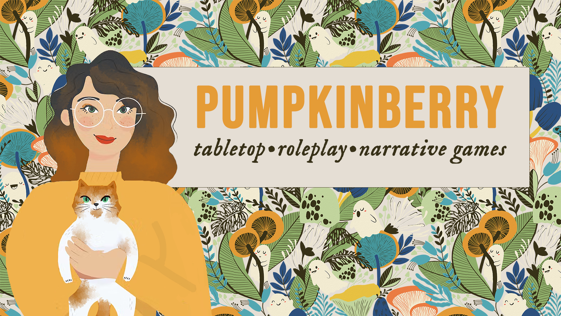 Discovery splash banner for Pumpkinberry TV Discord server