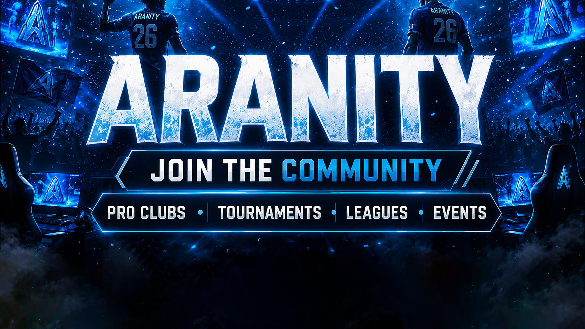 Discovery splash banner for Aranity Discord server