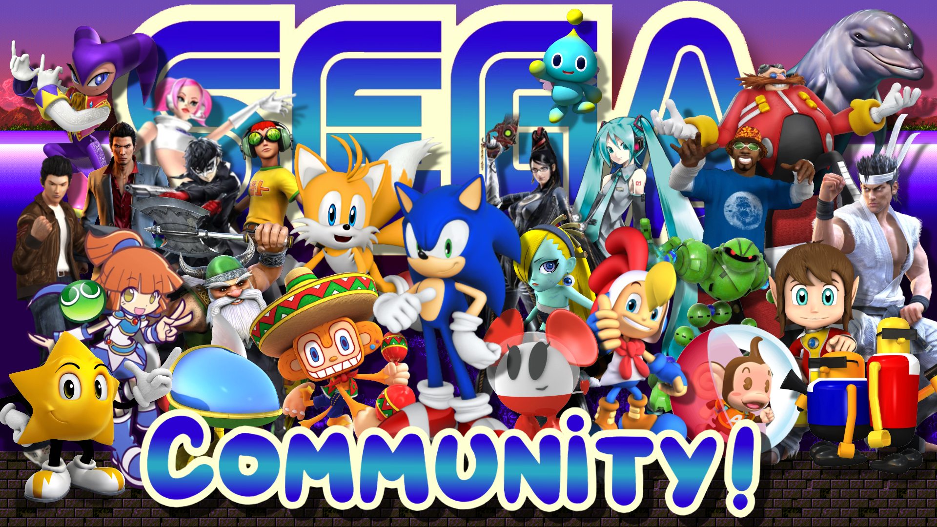 Discovery splash banner for SEGA Community Discord server