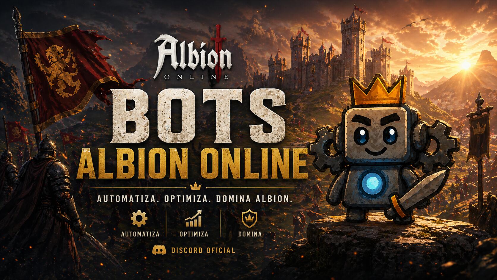 Discovery splash banner for Bots Albion Online Discord server