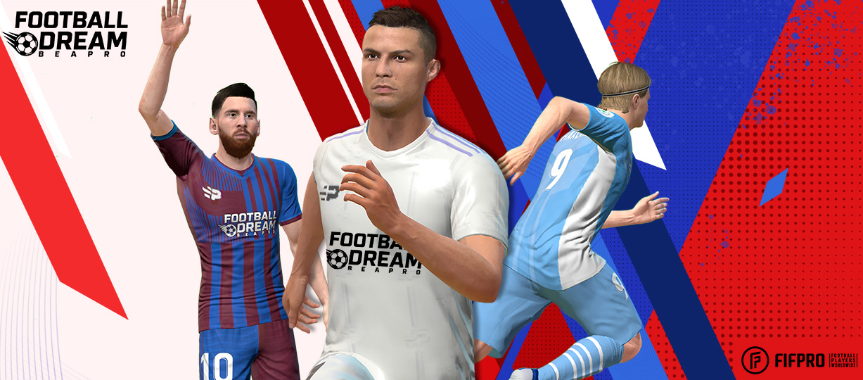 Discovery splash banner for Football Dream: Be A Pro Discord server