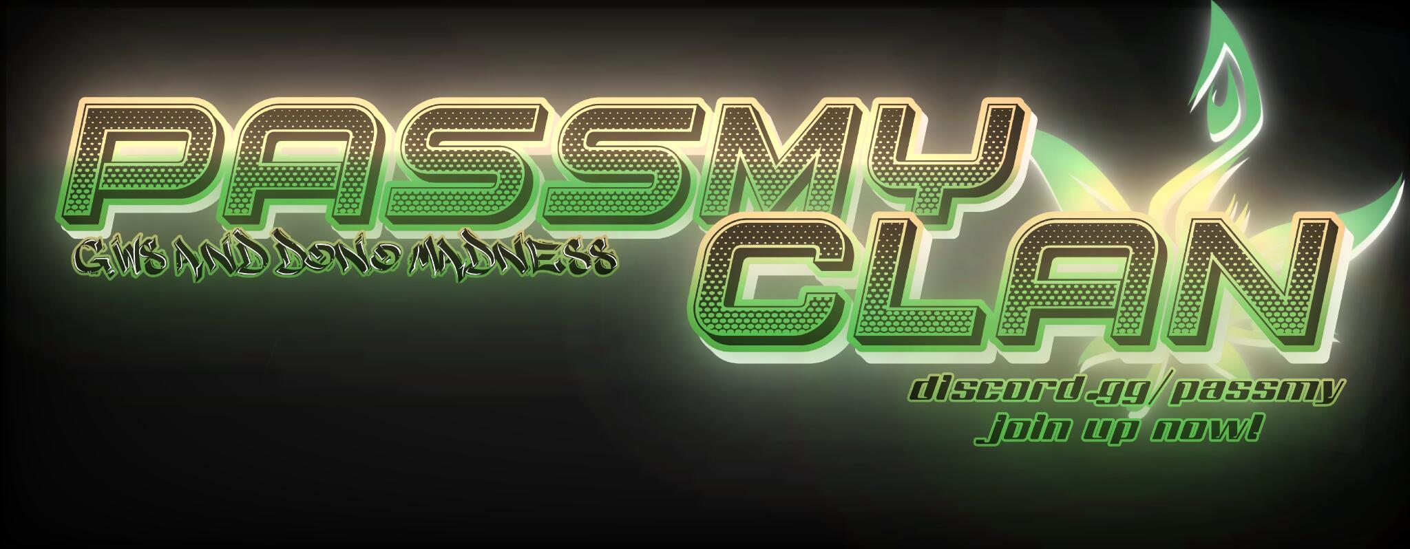 Discovery splash banner for PassMyClan 🕷 Discord server