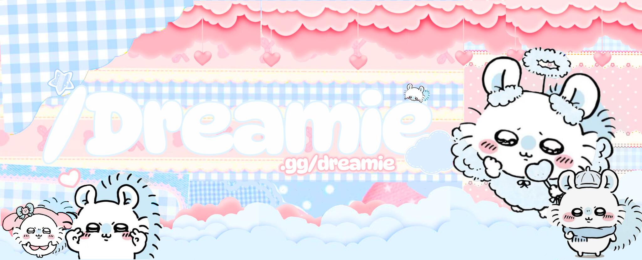 Discovery splash banner for Dreamie 𐔌՞꜆. ̫ .꜀՞𐦯 ﹒੭ Social • Active • Nitro/Gws • Anime﹒ᰍ Discord server