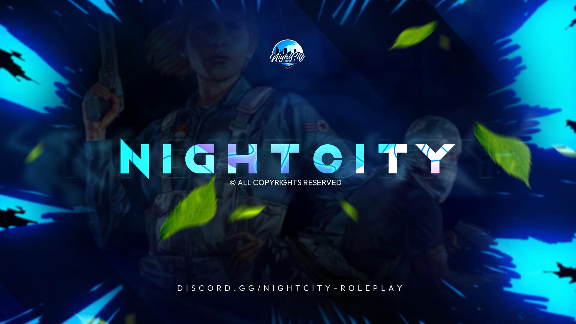 Discovery splash banner for NightCity Roleplay PS4/5™ V4.1 Discord server