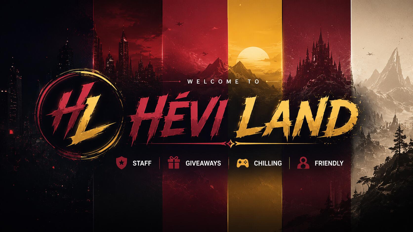 Discovery splash banner for 𝐇𝐞́𝐯𝐢 𝐋𝐚𝐧𝐝 Discord server