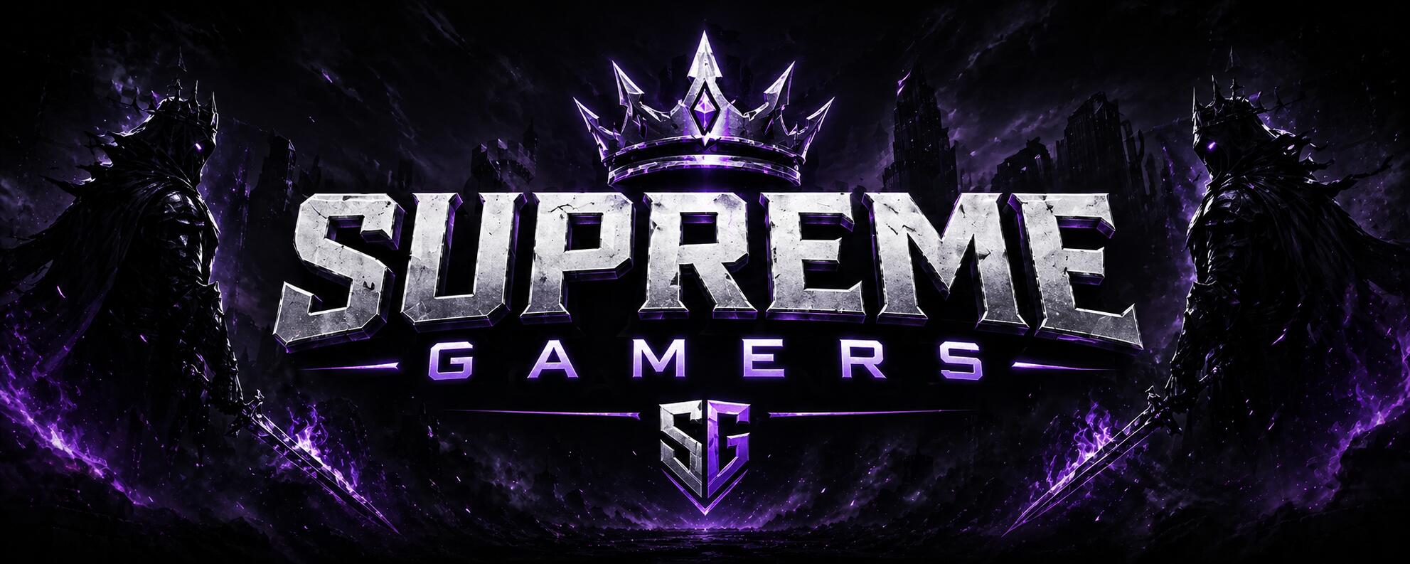 Discovery splash banner for 𝑺𝑼𝑷𝑹𝑬𝑴𝑬 𝑮𝑨𝑴𝑬𝑹𝑺 Discord server