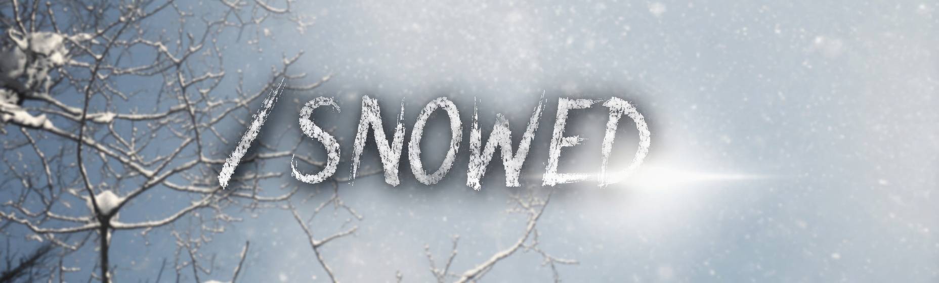 Discovery splash banner for ❄ /snowed · gws · active · vc (13+) Discord server