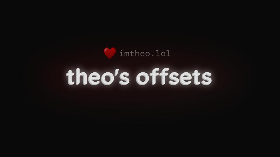 Discovery splash banner for theo's offsets Discord server