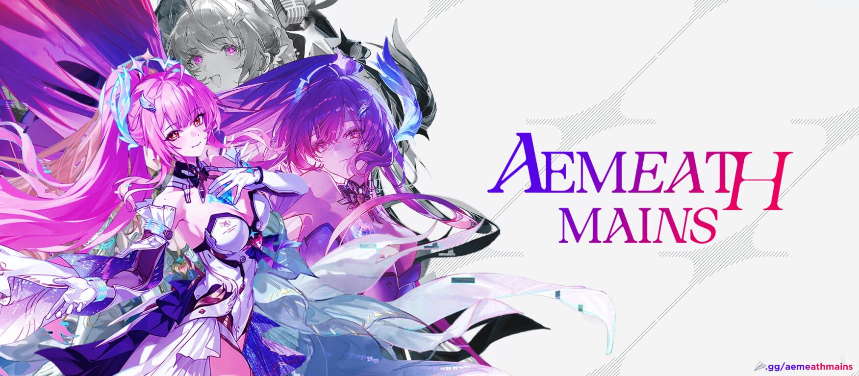 Discovery splash banner for Aemeath Mains ♪₊ Wuthering Waves Discord server