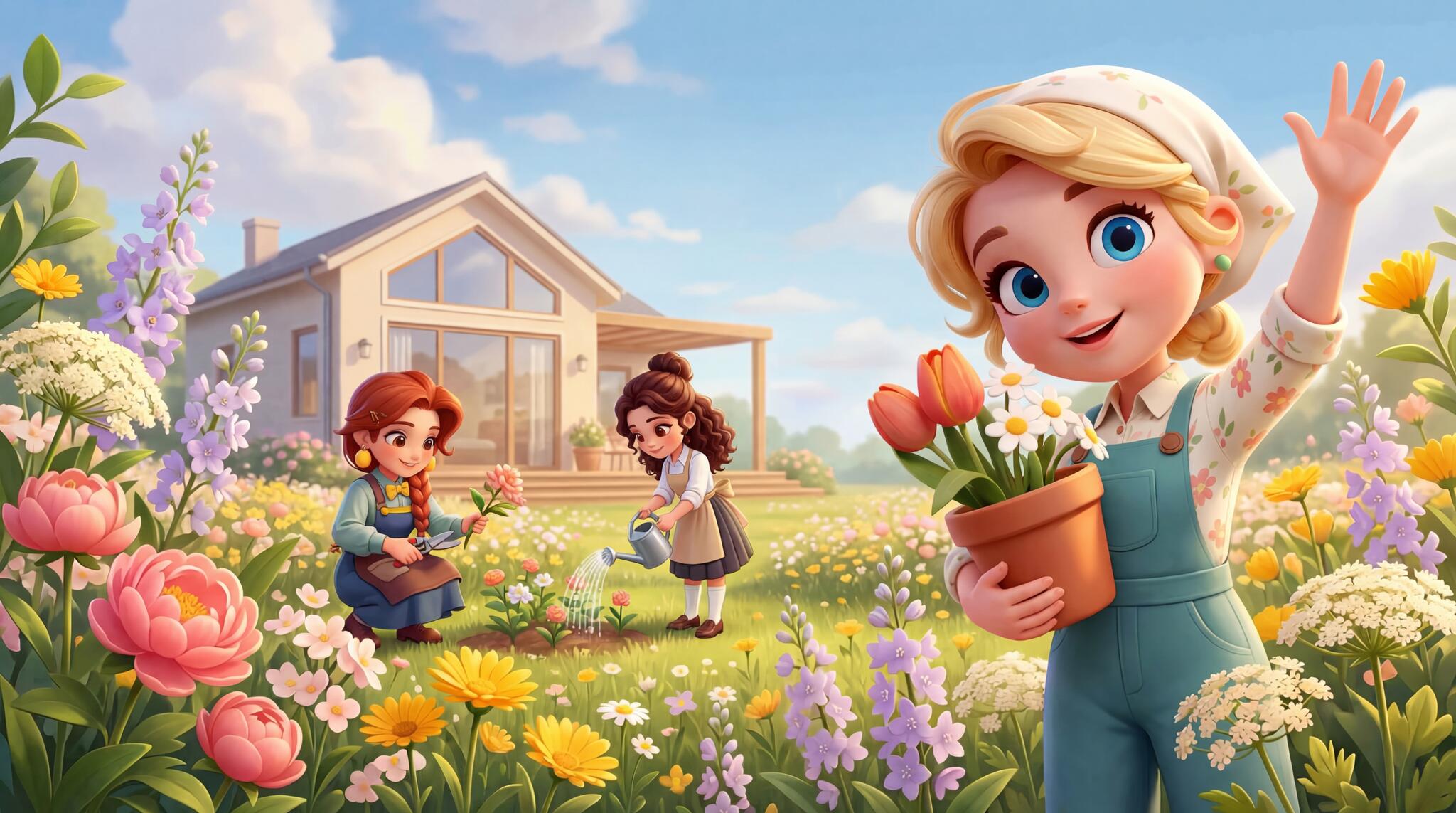 Discovery splash banner for The Cozy Florist Discord server