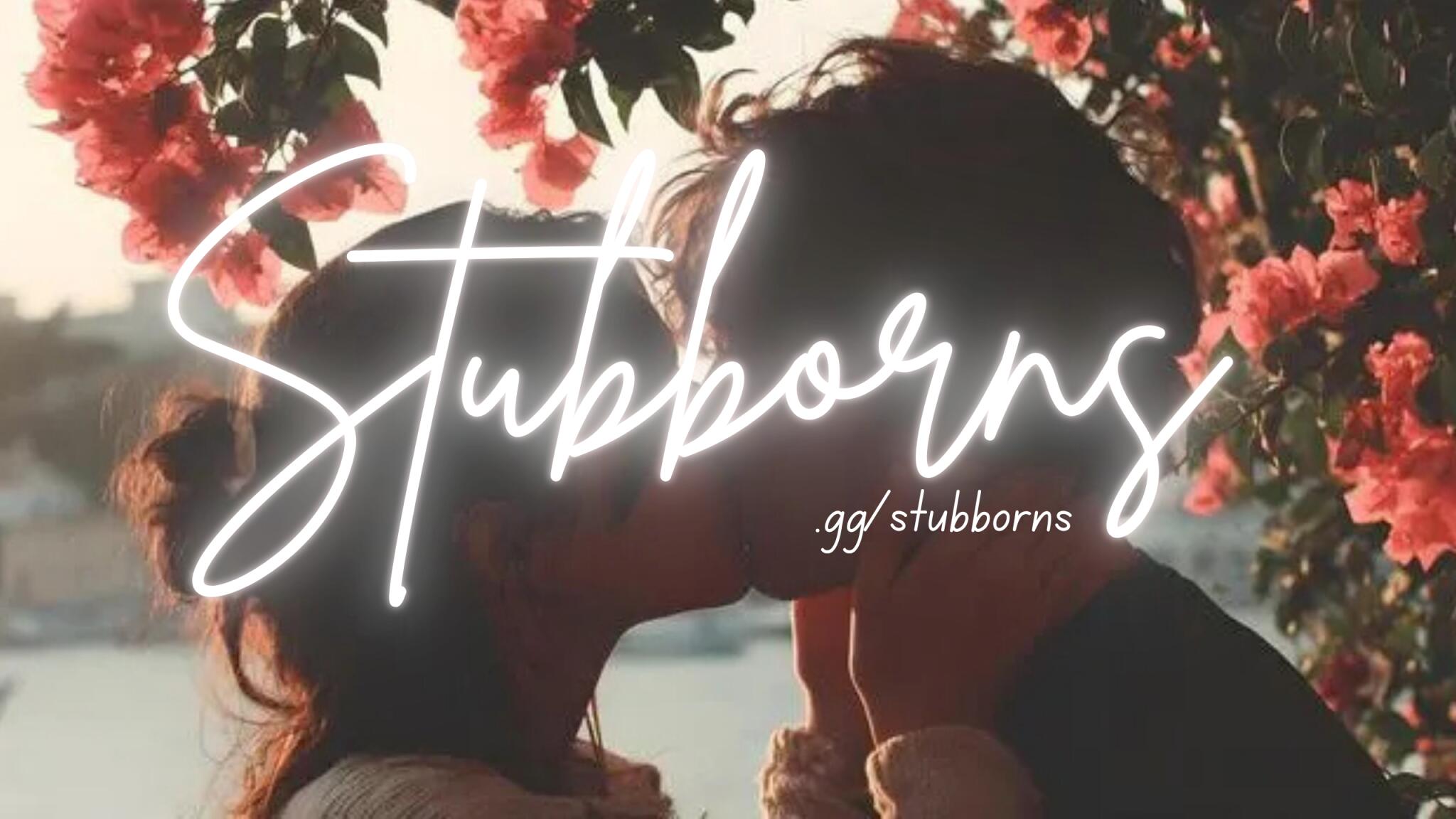 Discovery splash banner for Stubborns™ • Chill • Social • Gaming • gws Discord server