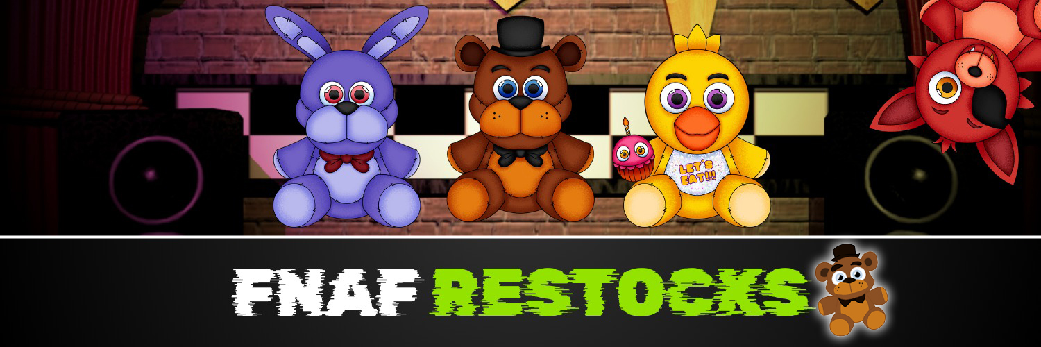 Discovery splash banner for FNAFRestocks 🐻🎤 Discord server
