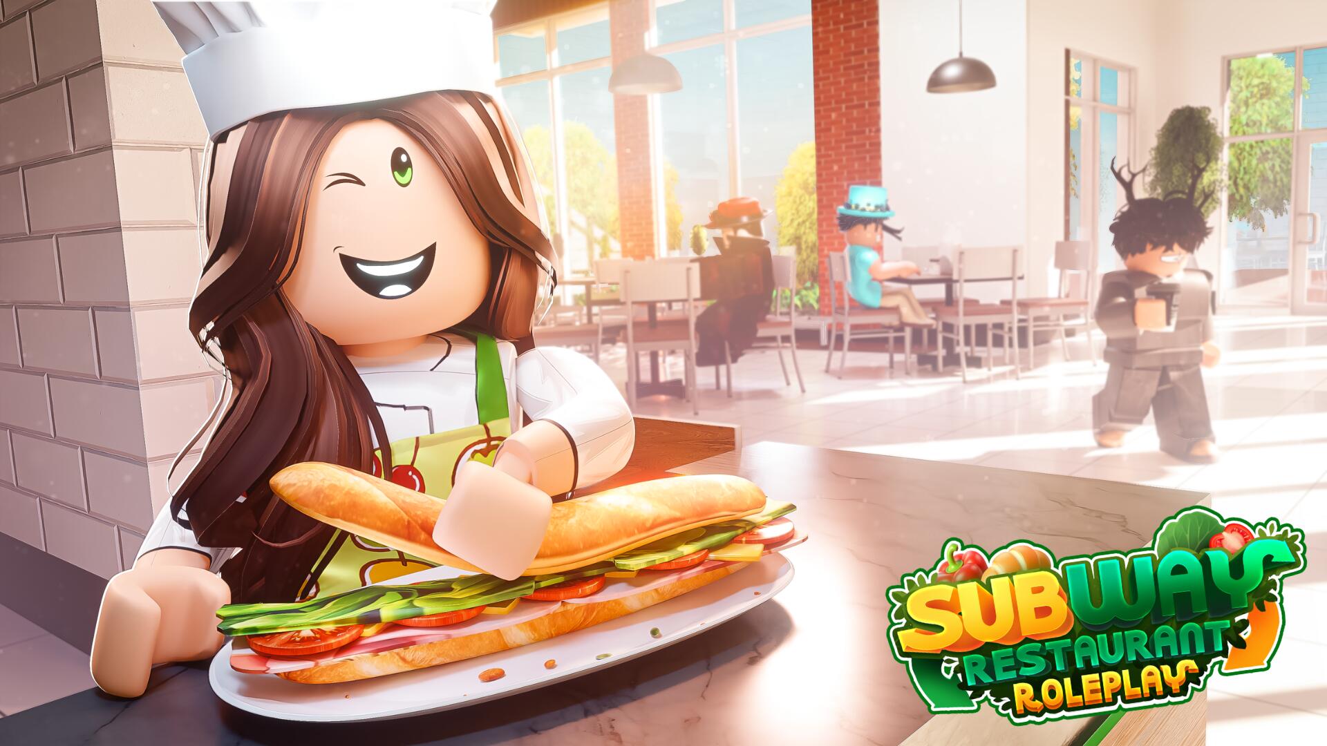Discovery splash banner for 🥪 Bloxway Restaurant Roleplay Discord server