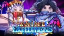 Discovery splash banner for Anime Expeditions | ROBLOX Discord server