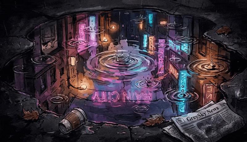 Discovery splash banner for Rain City Discord server