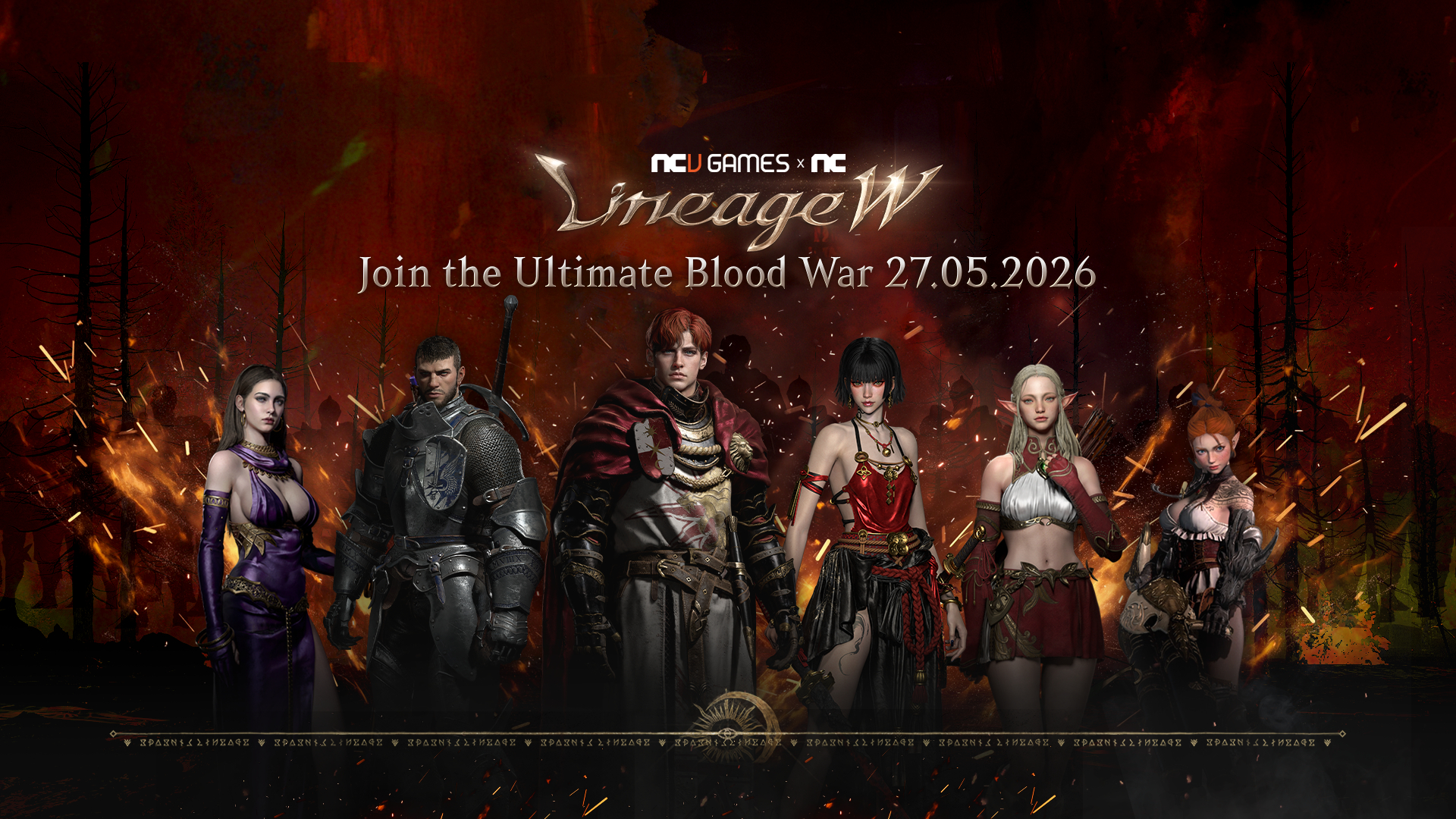 Discovery splash banner for Lineage W SEA Discord server