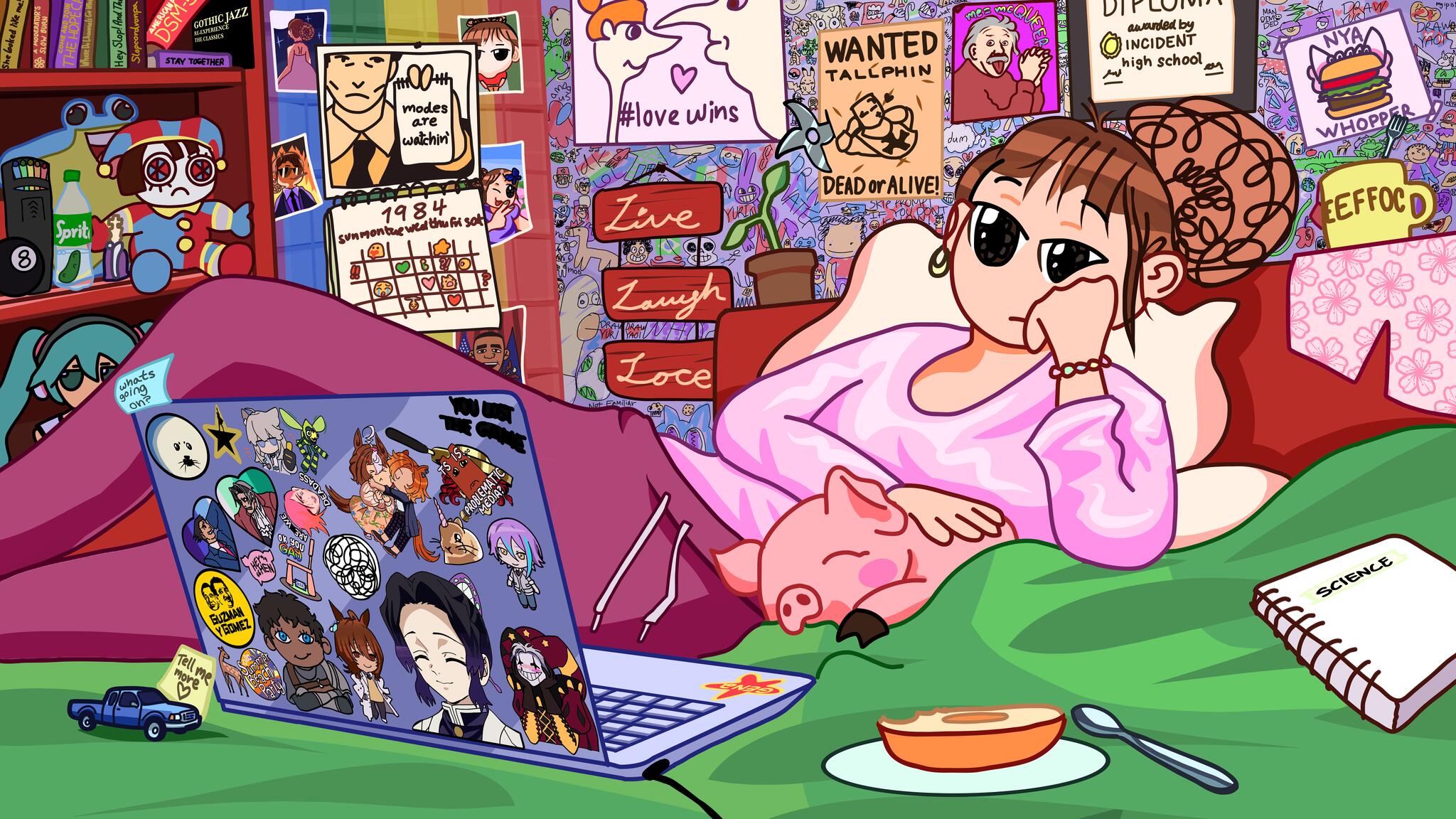 Discovery splash banner for your ai slop bores me Discord server
