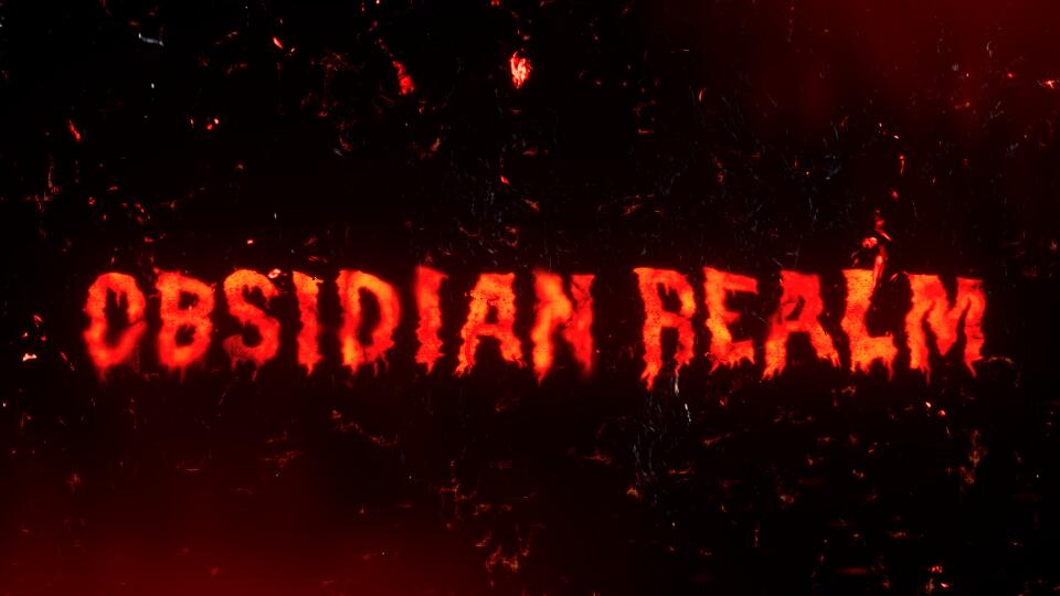 Discovery splash banner for OBSIDIAN REALM Discord server